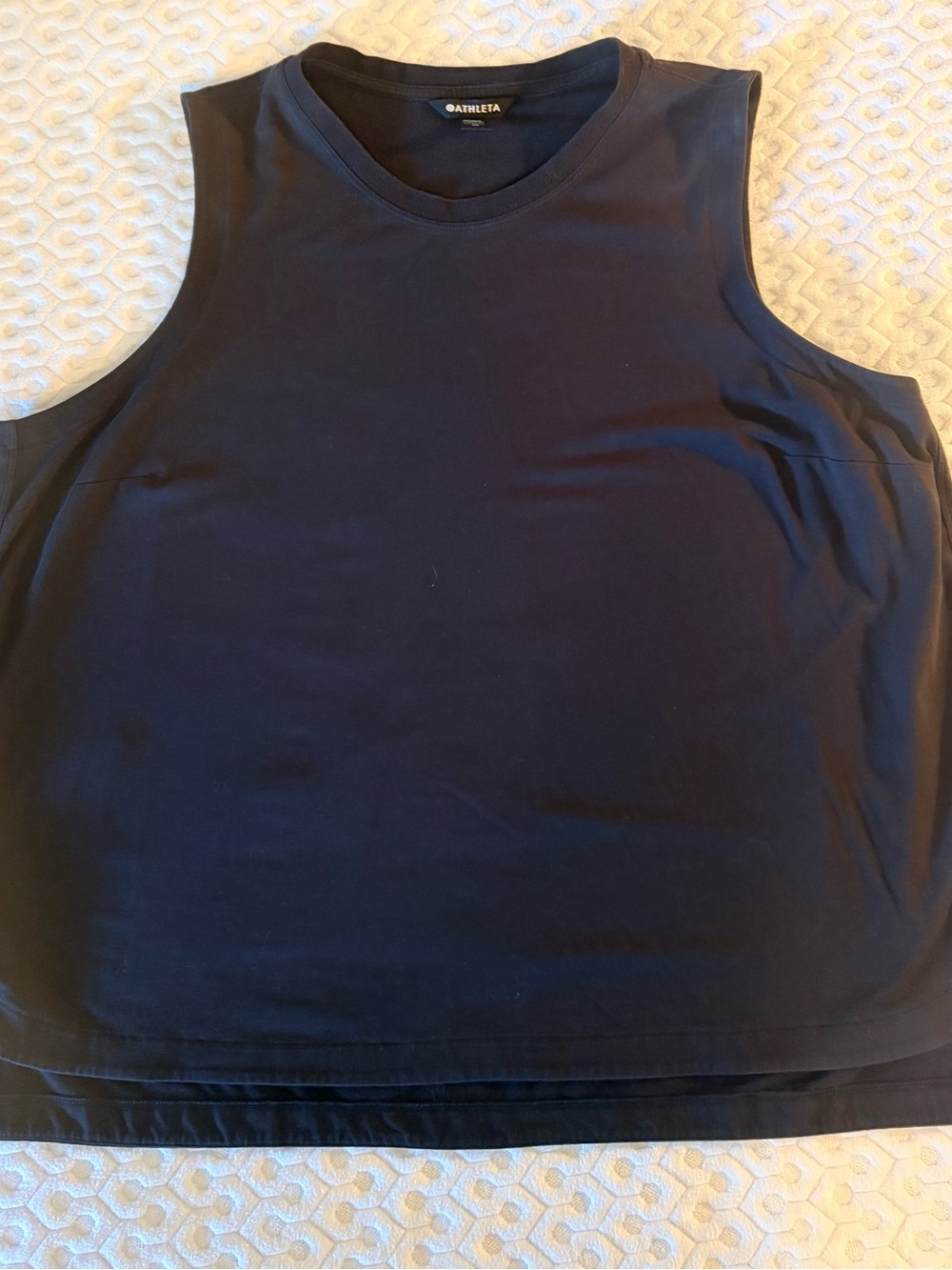 Athleta Navy Crewneck Sleeveless Tank